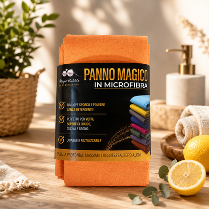 Panno Magico in Microfibra 50x70 – Ultra Assorbente Professionale - Arancione