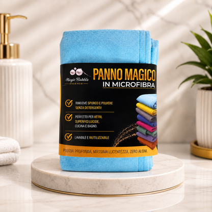 Panno Magico in Microfibra 50x70 – Ultra Assorbente Professionale - Azzurro