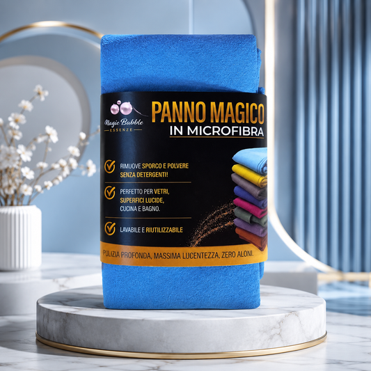 Panno Magico in Microfibra 50x70 – Ultra Assorbente Professionale - Blu