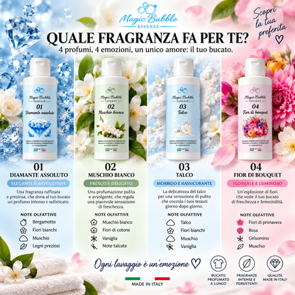 Box Scoperta – 4 Essenze Bucato Profumate da 100 ml